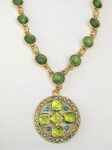 Bold Green Statement Necklace
